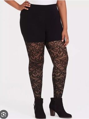 Torrid 1X Full Length Lace Leggings
